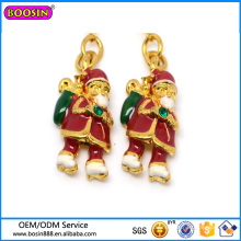 Heißer Verkauf Goldschmuck Santa Anhänger für Weihnachten